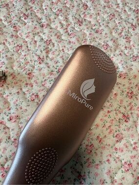 Rose Gold Portable Hair Straightening Brush